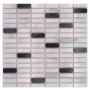 MOSAIK WELSCHEIT KOLONI BLACK/ WHITE 30,5X30,5CM PRIS PER ARK                          