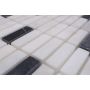 MOSAIK WELSCHEIT KOLONI BLACK/ WHITE 30,5X30,5CM PRIS PER ARK                          