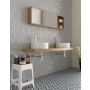 MOSAIK WELSCHEIT SQUARE WHITE METALL 3DR 31,5X31,5CM PRIS PER ARK