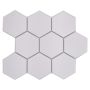 MOSAIK WELSCHEIT HEXAGON WHITE MATT 25,6X29,5CM PRIS PER ARK