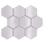 MOSAIK WELSCHEIT HEXAGON WHITE GLOSSY 25,6X29,5CM PRIS PER ARK