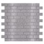MOSAIK WELSCHEIT QUARTZ ARTIFICIAL BRICK GRÅ 30X32CM PRIS PER ARK