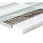 MOSAIK WELSCHEIT RECTANGLE GLAS/STEN VIT 30X30CM PRIS PER ARK