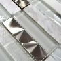 MOSAIK WELSCHEIT RECTANGLE GLAS/STEN VIT 30X30CM PRIS PER ARK