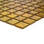 MOSAIK SQUARE GOLD STRUCTURE GLASS 4MM PRIS PER ARK