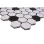  MOSAIK WELSCHEIT HEXAGON WHITE/BLACK MATT 260X300CM PRIS PER ARK