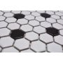  MOSAIK WELSCHEIT HEXAGON WHITE/BLACK MATT 260X300CM PRIS PER ARK