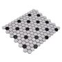  MOSAIK WELSCHEIT HEXAGON WHITE/BLACK MATT 260X300CM PRIS PER ARK