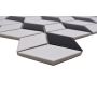MOSAIK WELSCHEIT DIAMOND WHITE/BLACK MATT 26,6X30,5CM PRIS PER ARK