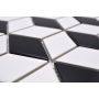 MOSAIK WELSCHEIT DIAMOND WHITE/BLACK MATT 26,6X30,5CM PRIS PER ARK