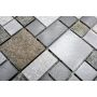 MOSAIK KVARTSIT/ALUMINIUM MIX 30X30CM PRIS PER ARK