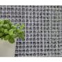KRISTALLMOSAIK WELSCHEIT SQUARE CRYSTAL SPARKLE WHITE 2.3X2.3CM PRIS PER ARK