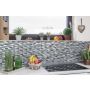 MOSAIK INTERLOCK KRISTALL/METALL 30,5X30XCM PRIS PER ARK