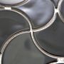 MOSAIK FAN WAVE BLACK 27,6X27,6CM PRIS PER ARK
