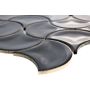MOSAIK FAN WAVE BLACK 27,6X27,6CM PRIS PER ARK