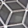 MOSAIK CUBE 3D BLACK 26,6X30,5CM PRIS PER ARK