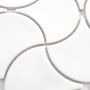MOSAIK FAN WAVE WHITE 27,6X27,6CM PRIS PER ARK
