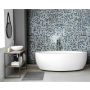 MOSAIK DESIGN OPTIC MIX GREY/BLUE GLASS PRIS PER ARK