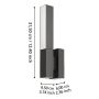 VÄGGLAMPA EGLO UGENTO LED 31,5CM SVART/VIT