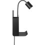 VÄGGLAMPA NORDLUX ROOMI GU10 SVART