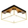TAKLAMPA ANETA LIGHTING ASTRO 28CM SVART/ GULD