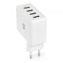 VÄGGLADDARE NEDIS SNABBLADDNING 4XUSB-A