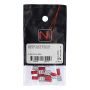 FLATSTIFTSHYLSA NECORE ISOLERAD 6,3X0,8MM RÖD 10-PACK