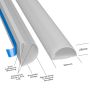 KABELKANAL D-LINE SJÄLVHÄFTANDE 50X25MM 2M VIT 