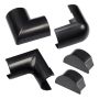 TILLBEHÖRSPAKET D-LINE CLIP-OVER 50X25MM 2M SVART