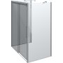 DUSCH U-FORMAD SCANBAD MAXI 160X100CM KROM