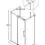 DUSCH U-FORMAD SCANBAD MAXI 160X100CM KROM