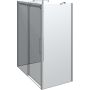 DUSCHVÄGG SCANBAD  U-FORMAD MAXI 160X90CM KROM