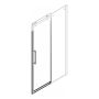 DUSCHVÄGG SCANBAD DELUXE SKJUTDÖRR 70CM ENDAST DÖRR