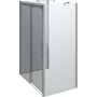 DUSCHVÄGG SCANBAD  U-FORMAD MAXI 140X90CM KROM