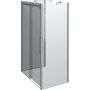 DUSCHVÄGG SCANBAD  U-FORMAD MAXI 120X80CM KROM