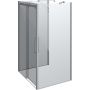 DUSCHVÄGG SCANBAD  U-FORMAD MAXI 120X100CM KROM