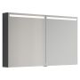 SPEGELSKÅP SCANBAD TOP 2 DÖRRAR GRÅ MATT 120CM