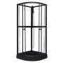 DUSCHKABIN SUNWIND AURORA RUND 80X80X195CM SVART 