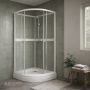 DUSCHKABIN SUNWIND AURORA RUND 80X80X195CM 