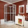 DUSCHKABIN SUNWIND AURORA RUND 80X80X195CM 