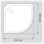 DUSCHKABIN SUNWIND AURORA RUND 80X80X195CM 