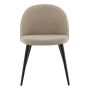 MATSTOL VENTURE HOME VELVET SVART/BEIGE 