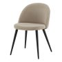 MATSTOL VENTURE HOME VELVET SVART/BEIGE 
