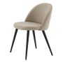 MATSTOL VENTURE HOME VELVET SVART/BEIGE 