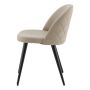 MATSTOL VENTURE HOME VELVET SVART/BEIGE 