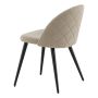 MATSTOL VENTURE HOME VELVET SVART/BEIGE 