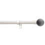 GARDINSTÅNG KIRSCH MOON SET 120-210CM MATT STÅL