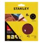 SLIPPAPPER STANLEY Ø150MM 60K 5-PACK