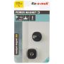 MAGNET FIX-O-MOLL NEODYM GUMMI MED GÄNGA Ø25MM