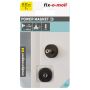 MAGNET FIX-O-MOLL NEODYM GUMMI MED GÄNGA Ø22MM